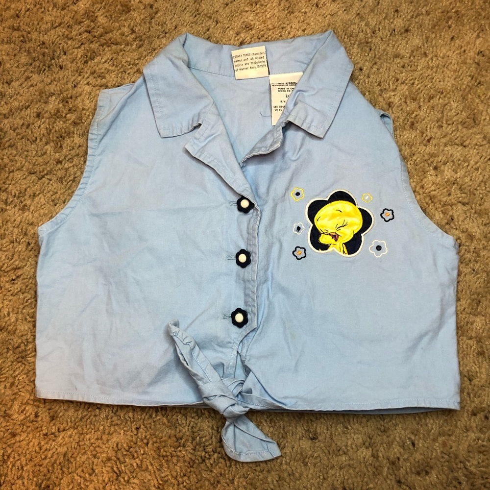 Girls Vintage Tweety Bird Tank Top -7/8